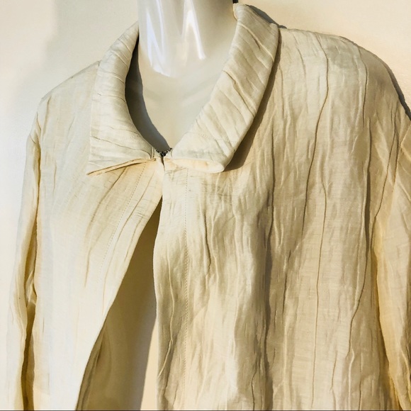 NWT Ellen Tracy ivory/white blazer - Picture 4 of 8